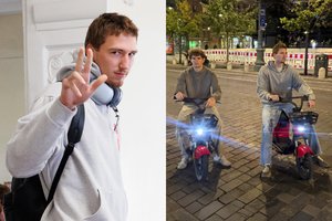 Matas Buzelis mėgaujasi Vilniumi – pasidalino nuotaikingu kadru