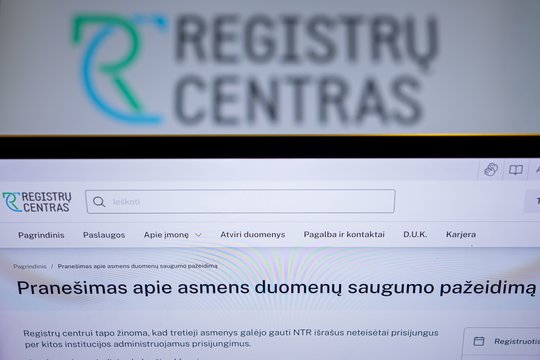 „Svarbu atskirti du dalykus“: po duomenų vagystės – Registrų centro žinia