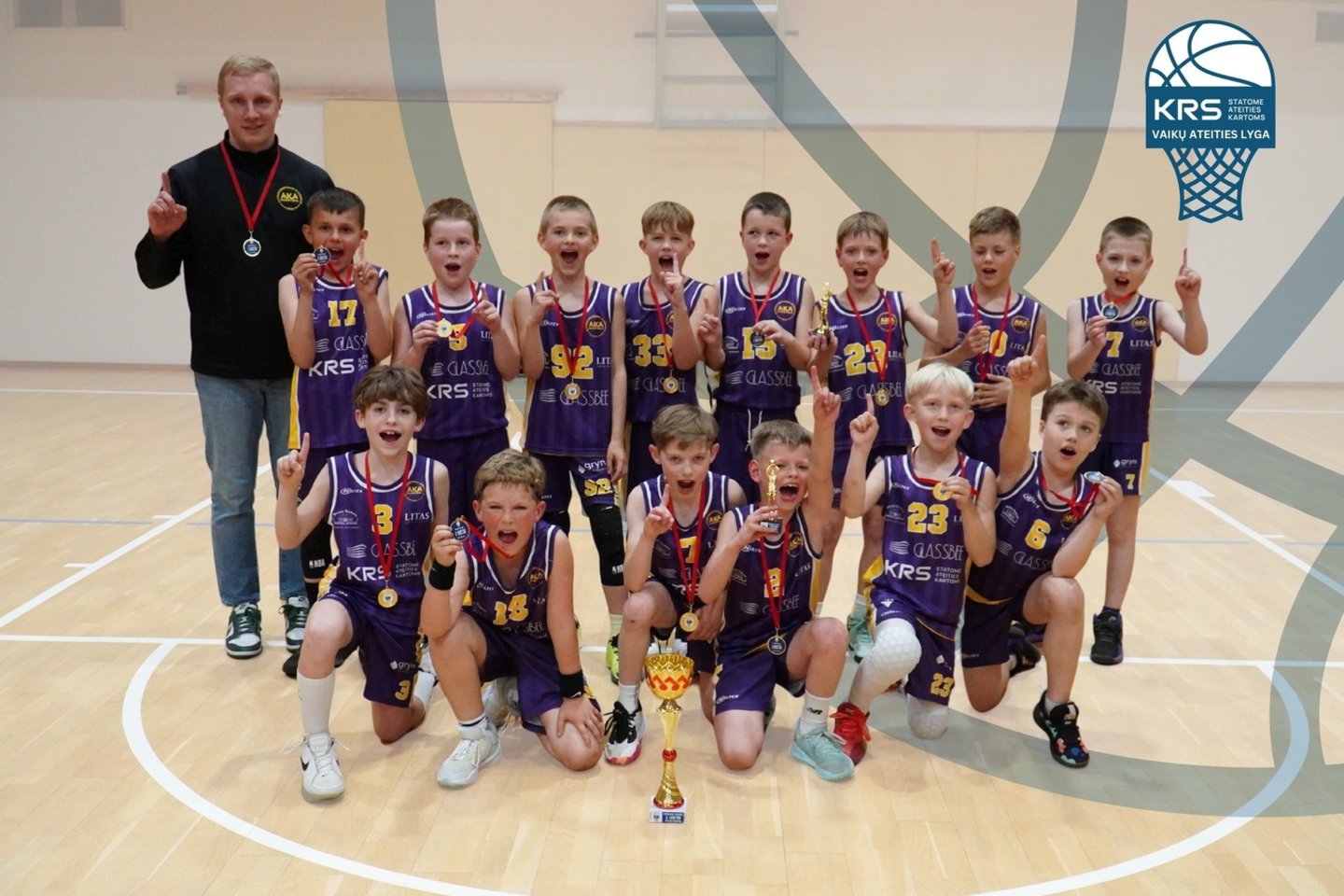 Alytaus krepšinio akademija didžiuojasi partneryste su UAB „KRS“– rėmėju.<br> Pranešimo žiniasklaidai nuotr.