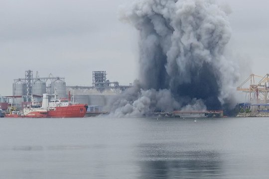 Rumunijos uoste sprogo bepilotis laivas