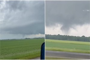 Lietuvoje užfiksuoti į viesulus panašūs dariniai