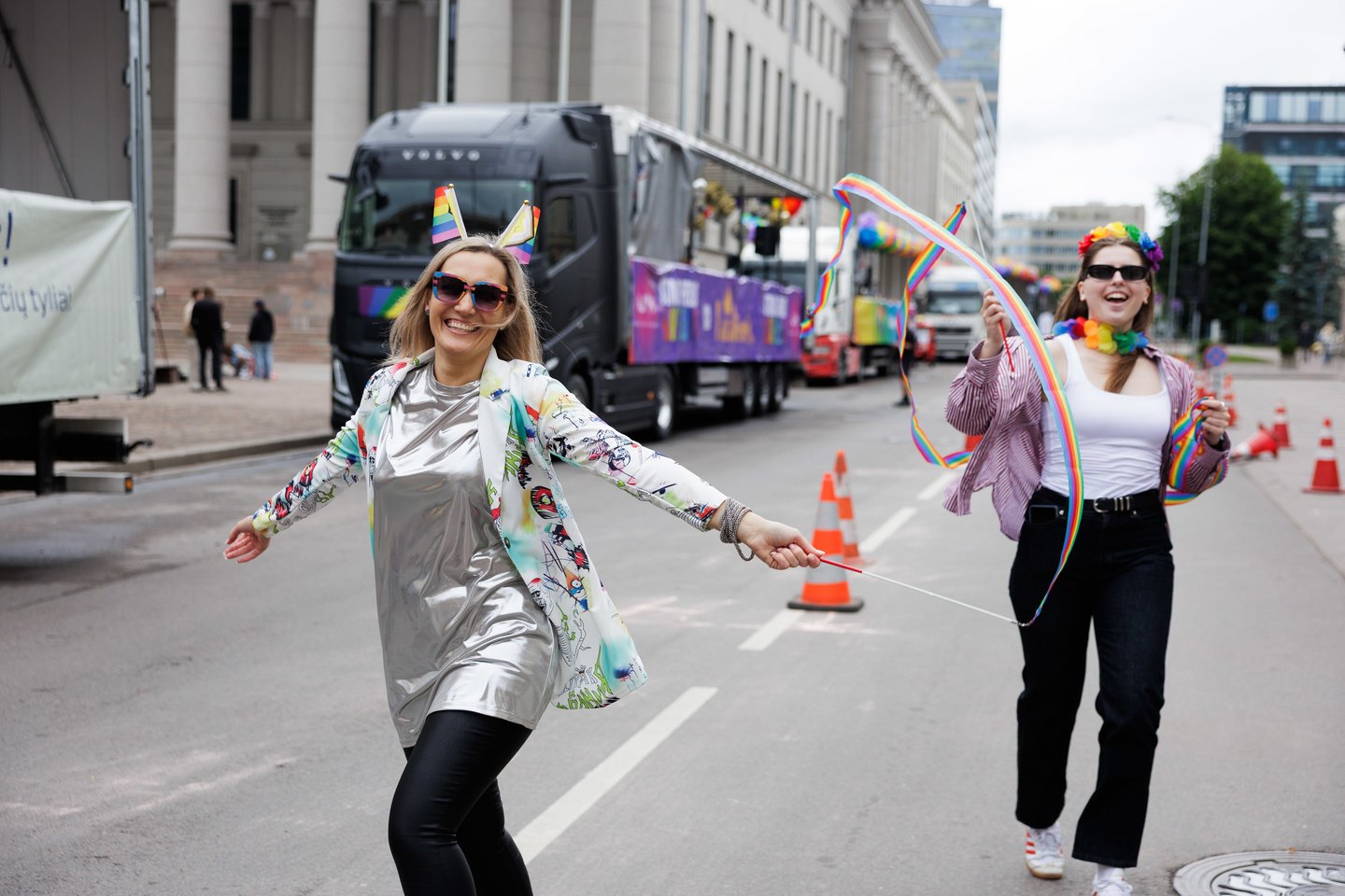 Vilniuje praūžė margaspalvės LGBTQ+ eitynės: pasiųsta žinutė valdžiai<br> V. Skaraičio nuotr.