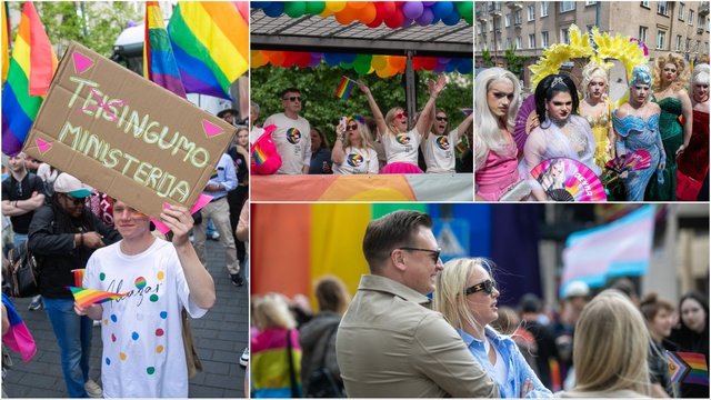 Pamatykite: tūkstančiai spalvingų LGBTQ+ bendruomenės narių Vilniuje surengė eitynes