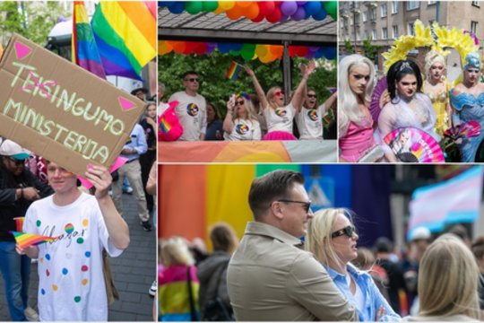 Pamatykite: tūkstančiai spalvingų LGBTQ+ bendruomenės narių Vilniuje surengė eitynes