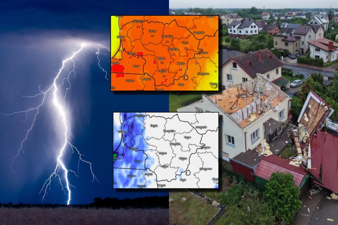 Naujausias žinomos sinoptikės įspėjimas: kuriuos rajonus vėl lietus su perkūnijomis pasieks