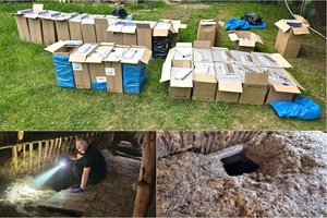 Ūkiniame pastate po grindimis sutuoktiniai saugojo ne padargus, o baltarusiškas cigaretes