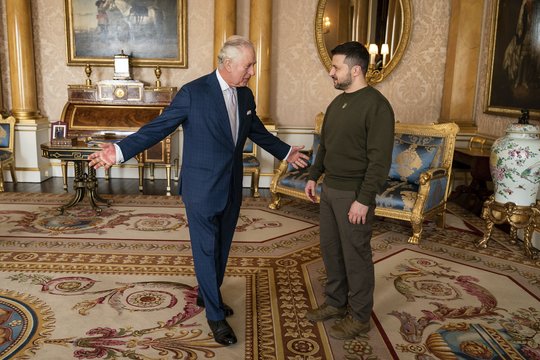 V. Zelenskis susitiko su karaliumi Karoliu III