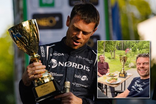 Vaidotas Žala paviešino jaukų kadrą su tėčiu: jam įteikta dovana sujaudino tūkstančius