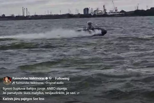 Lietuva gavo naujus jūrinius dronus