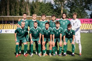 Dramatiškas lygiąsias išplėšusi U21 rinktinė Tauragėje iškovojo Baltijos taurę