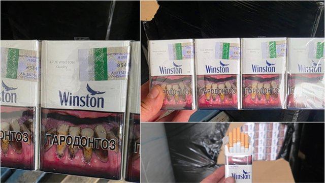 Karmėlavoje sulaikytas vilkikas, gabenęs cigarečių už 2 mln. eurų: su juo susijęs Latvijos tabako fabrikas