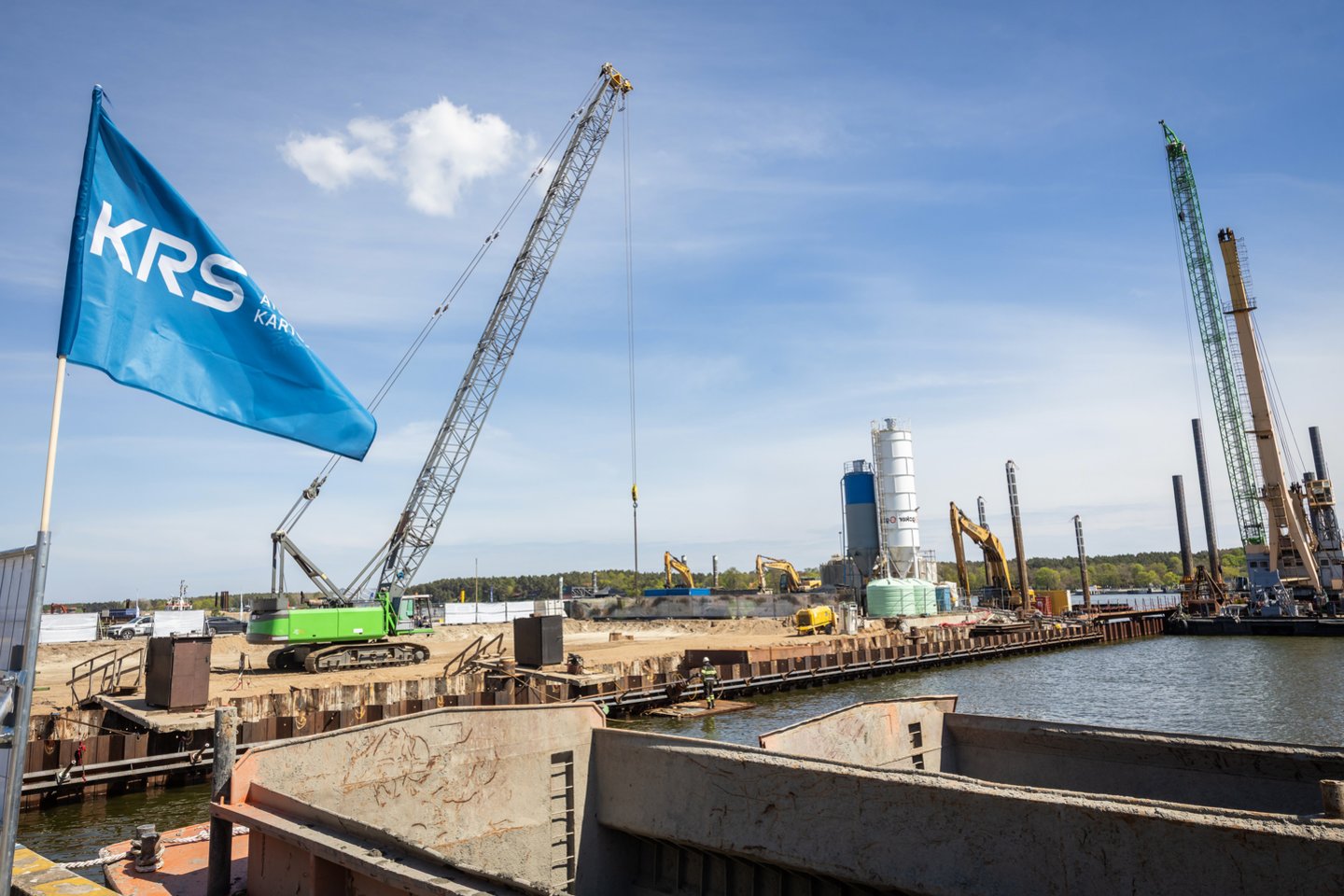 Kruizinių laivų terminalo statyba.<br> Pranešimo žiniasklaidai nuotr.