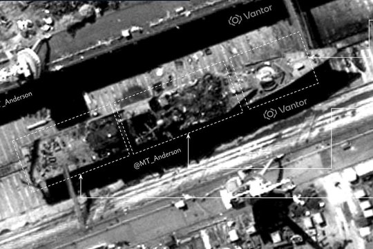 Ukrainos dronų smūgio pasekmės: rusų Baltijos laivyno pasididžiavimas sunaikintas negrįžtamai