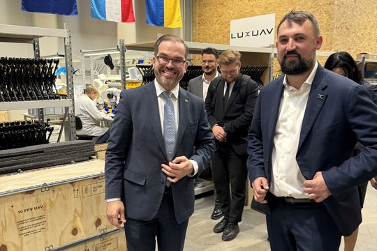 R. Kaunas Liuksemburgo ukrainiečių dronų gamintojus pakvietė testuotis Lietuvoje