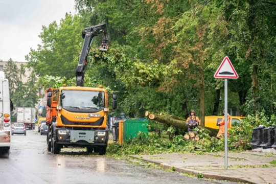 Smarkią audrą gali lydėti škvalas ir kruša: pateikė rekomendacijas