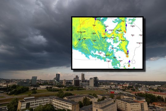 Pateikė naują prognozę: skelbia, kur juda audra