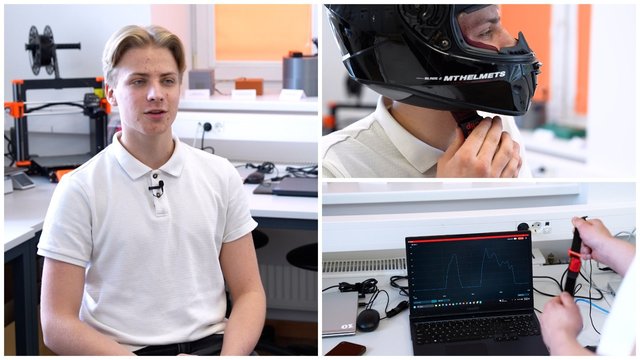Pristatė naują saugumo sprendimą motociklininkams: idėja 10-okui Modestui gimė po avarijos