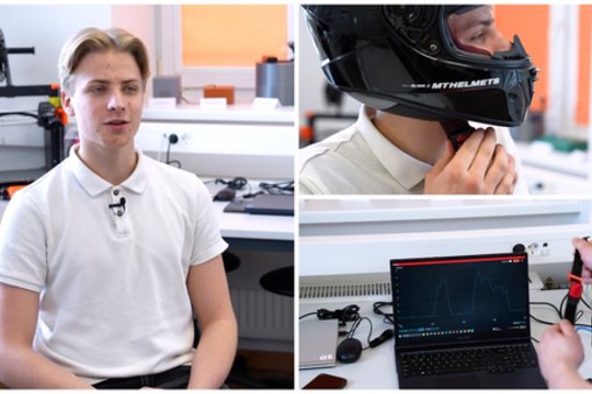 Pristatė naują saugumo sprendimą motociklininkams: idėja 10-okui Modestui gimė po avarijos