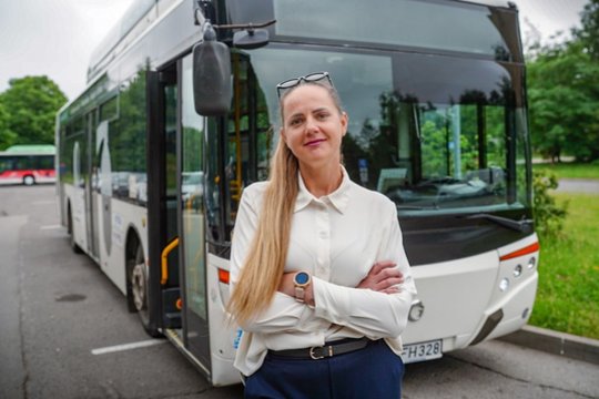 Panevėžietė Lina pasirinko profesiją, kuri vis dar stebina keleivius: klausia, kaip ji taip sugalvojo