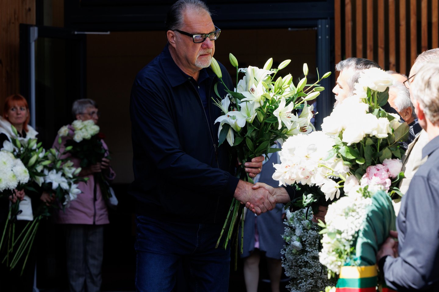 Vlado Garasto laidotuvės: Arvydas Sabonis<br>Tomo Bauro nuotr.
