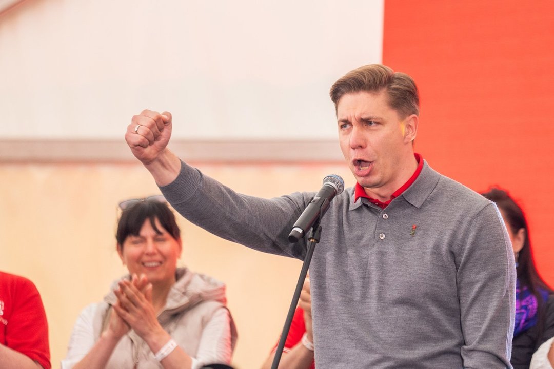 LSDP sąskrydyje – ovacijų kupina M. Sinkevičiaus kalba: sugebame rasti kelią į Lietuvos sėkmę