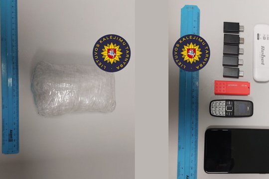 Marijampolės kalėjime aptiktas paketas su telefonais ir modemais