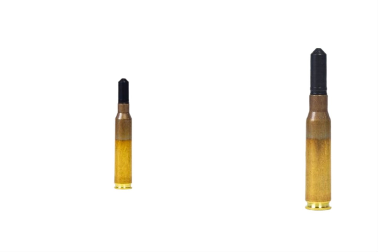 5,56 mm ir 7,62 mm antidrodiniai šoviniai.<br> „Giraitės ginkluotės gamyklos“ nuotr.