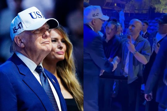 Tomas Okmanas dalyvavo Donaldo Trumpo jubiliejuje: turėjo progą paspausti jam ranką