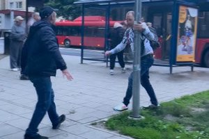 Incidentas Naujoje Vilnioje: vyras viešoje vietoje švaistėsi peiliu, puolė kitą žmogų