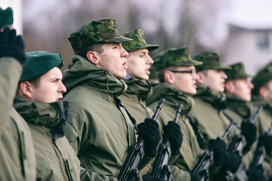 LK: Kunigaikščio Vaidoto pėstininkų batalione tarnybą pradėjo daugiau nei 150 jaunuolių