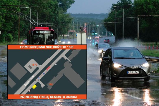 Nuo šiandien – eismo ribojimai judrioje Vilniaus gatvėje: keičiasi ir maksimalus greitis