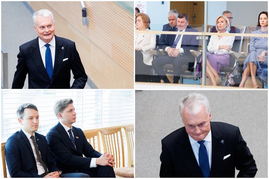 Metiniame G. Nausėdos pranešime – būsimas premjeras, Ž. Pinskuvienė ir iškalbingos prezidento veido išraiškos