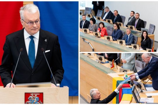 G. Nausėdos kalboje pasigedo aštresnės kritikos valdantiesiems: save mato kaip ketvirtąjį koalicijos partnerį
