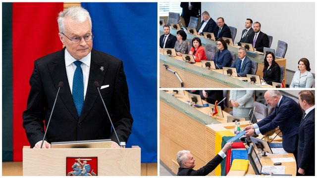 G. Nausėdos kalboje pasigedo aštresnės kritikos valdantiesiems: save mato kaip ketvirtąjį koalicijos partnerį