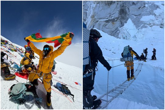 Žuvusiųjų kūnai ir uraganiniai vėjai: į Everestą užkopęs lietuvis dalijasi, ką teko pamatyti