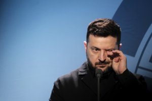 Jautriame interviu V. Zelenskis atsivėrė apie sunkiausias karo akimirkas: „Tada dažnai verkiu“
