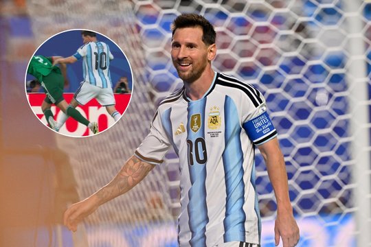 Futbolo ekspertai niršta dėl L. Messi neparodytos raudonos kortelės