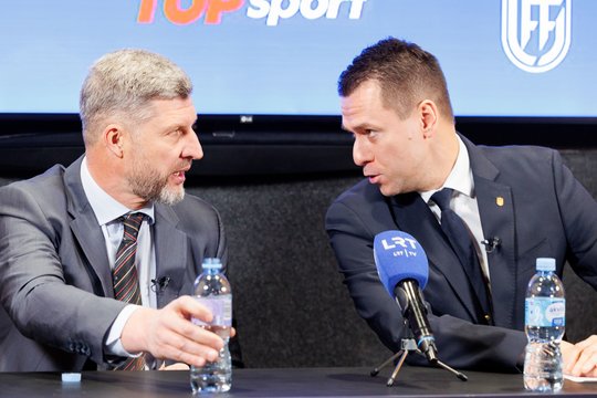 Arši diskusiją išskyrė LFF ir Toplygos prezidentus – kodėl vienam turtingiausių lietuvių teko kelti baltą vėliavą?