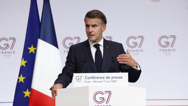 E. Macronas pasidžiaugė organizuoto G7 viršūnių susitikimo rezultatais: vyko labai sudėtingame kontekste