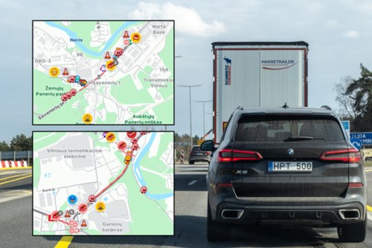 Vilniuje – didžiulės spūstys: šių vietų geriau jau venkite