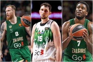 „Žalgiris“ apsisprendė – atsisveikino su trimis žaidėjais