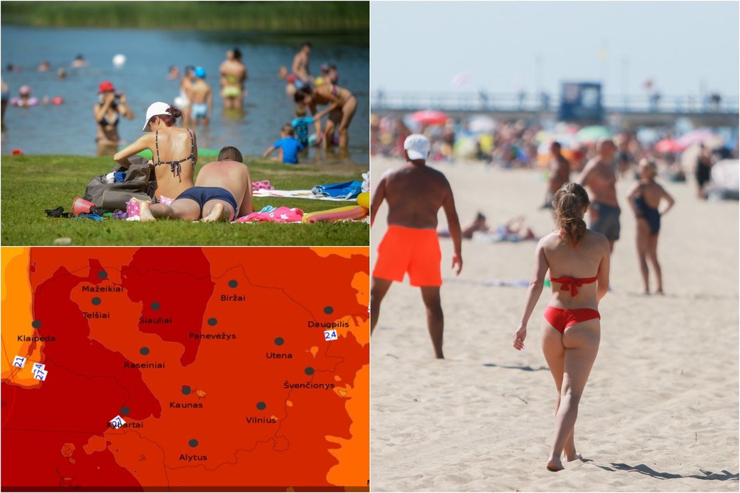 Sinoptikai skelbia apie šilumos bangą: tokios temperatūros šiemet dar nematėme