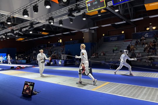 Europos fechtavimos čempionate – P. Bajorūnaitė-Stauskės pasirodymas: kovojo tarp 64 geriausiųjų