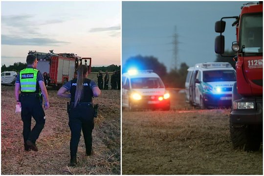 Širvintų r. nukrito sklandytuvas, kuriuo skrido du žmonės
