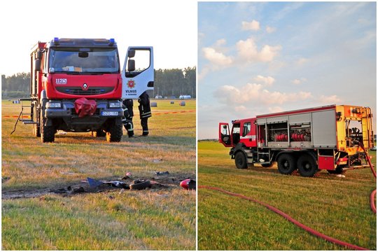Širvintų r. nukrito parasparnis, kuriuo skrido du žmonės – vienas žmogus mirė