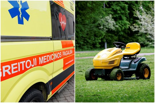 Panevėžio r. žoliapjovė sužalojo 10-metį – prireikė rimtos medikų pagalbos