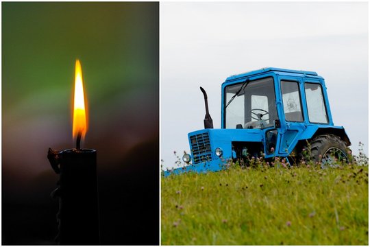 Tragedija Vilniaus r.: sodybos kieme nuriedėjęs traktorius pražudė vyrą