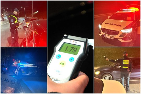 Šalies keliai pilni girtų vairuotojų – per parą pradėta mažiausiai 20 ikiteisminių tyrimų