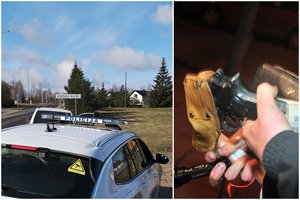 Greta Vilniaus esančiame miestelyje policija nuginklavo pusamžį vyrą