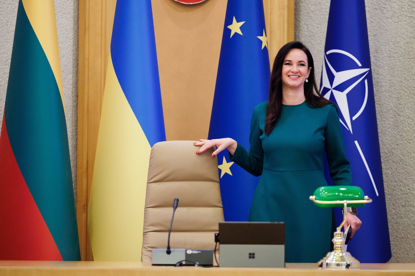 Vyriausybė renkasi į paskutinį posėdį.<br>T. Bauro nuotr.